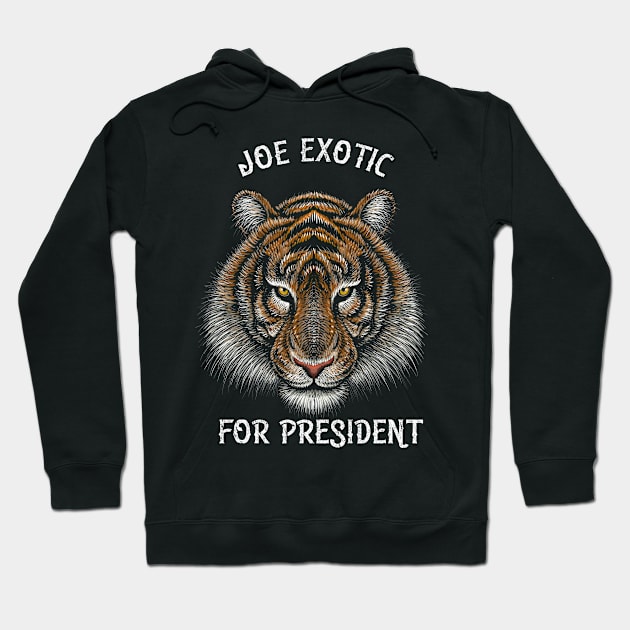 Retro Vintage Joe Exotic For President Hoodie by BeHappy12